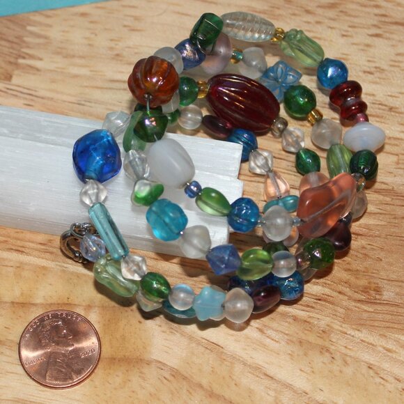 Beaded Wire Wrap Bracelet - Picture 2 of 5